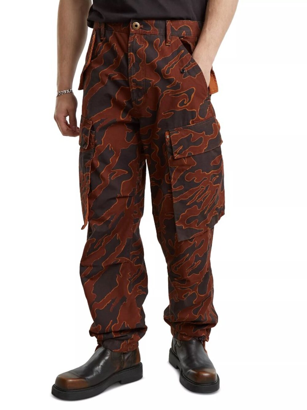 G-Star R-3N Cargo Pants Mens Size 36x32 Ripstop Camouflage Utility Gorpcore NWT